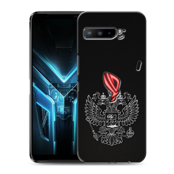 Силиконовый противоударный чехол на ASUS ROG Phone 3 с принтом Герб России Силиконовый противоударный чехол на ASUS ROG Phone 3 с принтом Герб России