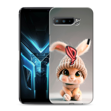 Силиконовый противоударный чехол на ASUS ROG Phone 3 с принтом Кролик