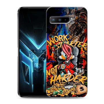 Силиконовый противоударный чехол на ASUS ROG Phone 3 с принтом Дональд Дак Деньги