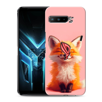 Силиконовый противоударный чехол на ASUS ROG Phone 3 с принтом милая лиса Силиконовый противоударный чехол на ASUS ROG Phone 3 с принтом милая лиса