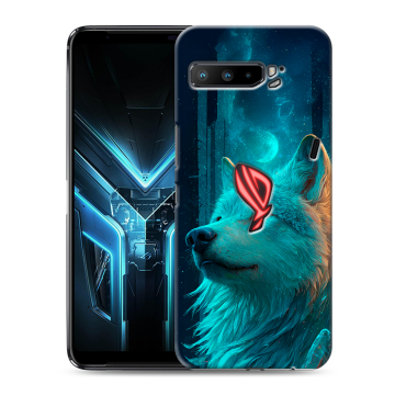 Силиконовый противоударный чехол на ASUS ROG Phone 3 с принтом бабочки саккура