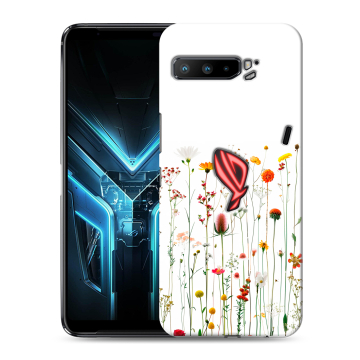 Силиконовый противоударный чехол на ASUS ROG Phone 3 с принтом цветы Силиконовый противоударный чехол на ASUS ROG Phone 3 с принтом цветы