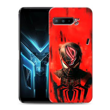 Силиконовый противоударный чехол на ASUS ROG Phone 3 с принтом человек паук spiderman Силиконовый противоударный чехол на ASUS ROG Phone 3 с принтом человек паук spiderman