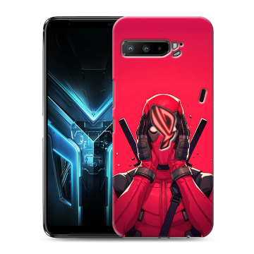 Силиконовый противоударный чехол на ASUS ROG Phone 3 с принтом Дедпул Deadpool