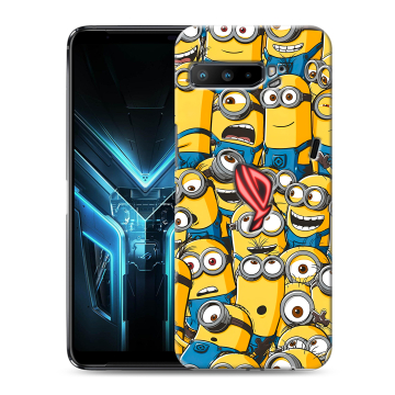 Силиконовый противоударный чехол на ASUS ROG Phone 3 с принтом Миньоны Силиконовый противоударный чехол на ASUS ROG Phone 3 с принтом Миньоны