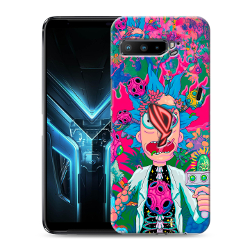 Силиконовый противоударный чехол на ASUS ROG Phone 3 с принтом Рик и Морти Rick Morty Силиконовый противоударный чехол на ASUS ROG Phone 3 с принтом Рик и Морти Rick Morty