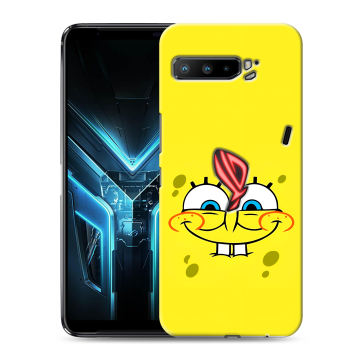 Силиконовый противоударный чехол на ASUS ROG Phone 3 с принтом спанчбоб спанч боб Силиконовый противоударный чехол на ASUS ROG Phone 3 с принтом спанчбоб спанч боб