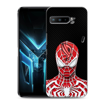 Силиконовый противоударный чехол на ASUS ROG Phone 3 с принтом человек паук spiderman