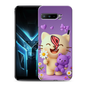 Силиконовый противоударный чехол на ASUS ROG Phone 3 с принтом для девочек Силиконовый противоударный чехол на ASUS ROG Phone 3 с принтом для девочек