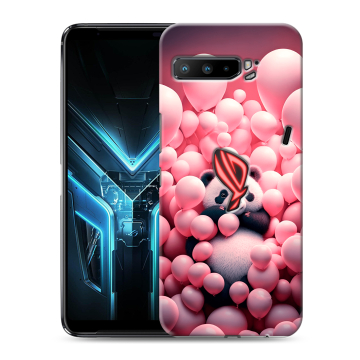 Силиконовый противоударный чехол на ASUS ROG Phone 3 с принтом Панда