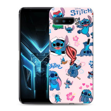 Силиконовый противоударный чехол на ASUS ROG Phone 3 с принтом Лило и Стич