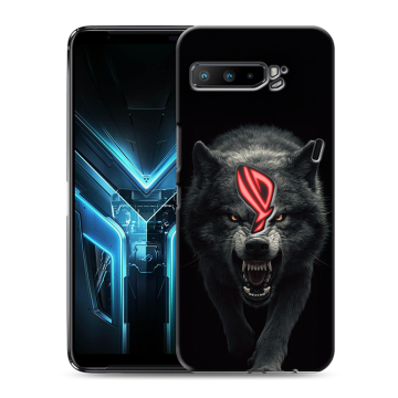 Силиконовый противоударный чехол на ASUS ROG Phone 3 с принтом Волк Силиконовый противоударный чехол на ASUS ROG Phone 3 с принтом Волк