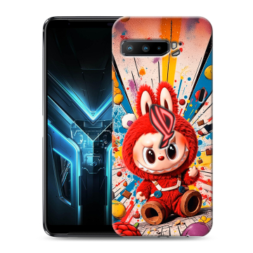 Силиконовый противоударный чехол на ASUS ROG Phone 3 с принтом Labubu Лабубу Силиконовый противоударный чехол на ASUS ROG Phone 3 с принтом Labubu Лабубу