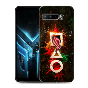 Силиконовый противоударный чехол на ASUS ROG Phone 3 с принтом Squid Game Игра кальмара Силиконовый противоударный чехол на ASUS ROG Phone 3 с принтом Squid Game Игра кальмара