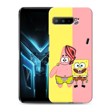 Силиконовый противоударный чехол на ASUS ROG Phone 3 с принтом Спанч боб Спанчбоб Силиконовый противоударный чехол на ASUS ROG Phone 3 с принтом Спанч боб Спанчбоб