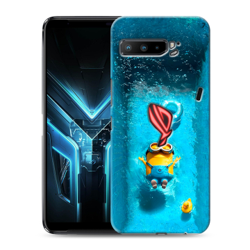 Силиконовый противоударный чехол на ASUS ROG Phone 3 с принтом Миньоны