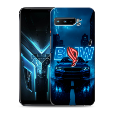Силиконовый противоударный чехол на ASUS ROG Phone 3 с принтом BMW БМВ