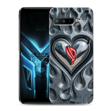 Силиконовый противоударный чехол на ASUS ROG Phone 3 с принтом Y2K Силиконовый противоударный чехол на ASUS ROG Phone 3 с принтом Y2K