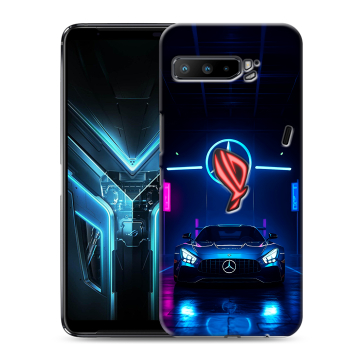 Силиконовый противоударный чехол на ASUS ROG Phone 3 с принтом Mercedes Мерседес Силиконовый противоударный чехол на ASUS ROG Phone 3 с принтом Mercedes Мерседес