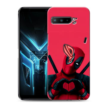 Силиконовый противоударный чехол на ASUS ROG Phone 3 с принтом Дедпул Deadpool