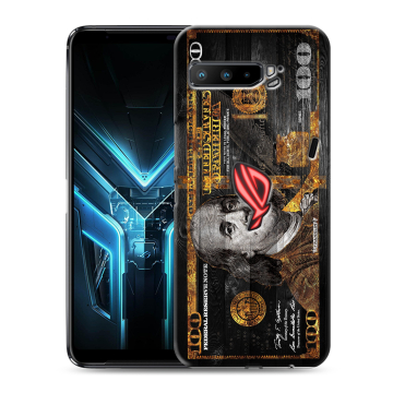 Силиконовый противоударный чехол на ASUS ROG Phone 3 с принтом Доллар деньги Силиконовый противоударный чехол на ASUS ROG Phone 3 с принтом Доллар деньги