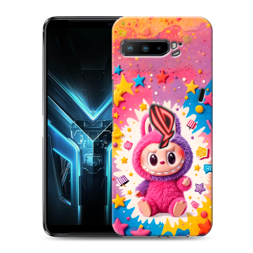 Силиконовый противоударный чехол на ASUS ROG Phone 3 с принтом Labubu Лабубу Силиконовый противоударный чехол на ASUS ROG Phone 3 с принтом Labubu Лабубу