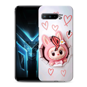 Силиконовый противоударный чехол на ASUS ROG Phone 3 с принтом Labubu Лабубу Силиконовый противоударный чехол на ASUS ROG Phone 3 с принтом Labubu Лабубу