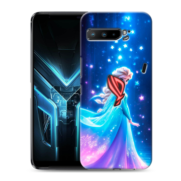 Силиконовый противоударный чехол на ASUS ROG Phone 3 с принтом Холодное сердце Frozen