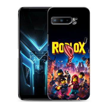 Силиконовый противоударный чехол на ASUS ROG Phone 3 с принтом Roblox Роблокс Силиконовый противоударный чехол на ASUS ROG Phone 3 с принтом Roblox Роблокс