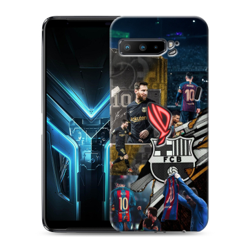 Силиконовый противоударный чехол на ASUS ROG Phone 3 с принтом Messi Barcelona