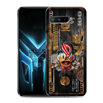Силиконовый противоударный чехол на ASUS ROG Phone 3 с принтом Дональд Дак Доллар Силиконовый противоударный чехол на ASUS ROG Phone 3 с принтом Дональд Дак Доллар