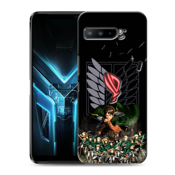Силиконовый противоударный чехол на ASUS ROG Phone 3 с принтом Атака титанов Силиконовый противоударный чехол на ASUS ROG Phone 3 с принтом Атака титанов