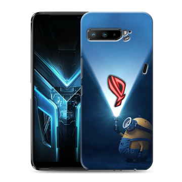 Силиконовый противоударный чехол на ASUS ROG Phone 3 с принтом Миньоны Силиконовый противоударный чехол на ASUS ROG Phone 3 с принтом Миньоны