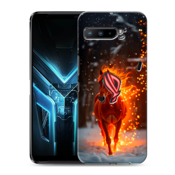 Силиконовый противоударный чехол на ASUS ROG Phone 3 с принтом Новый год Силиконовый противоударный чехол на ASUS ROG Phone 3 с принтом Новый год