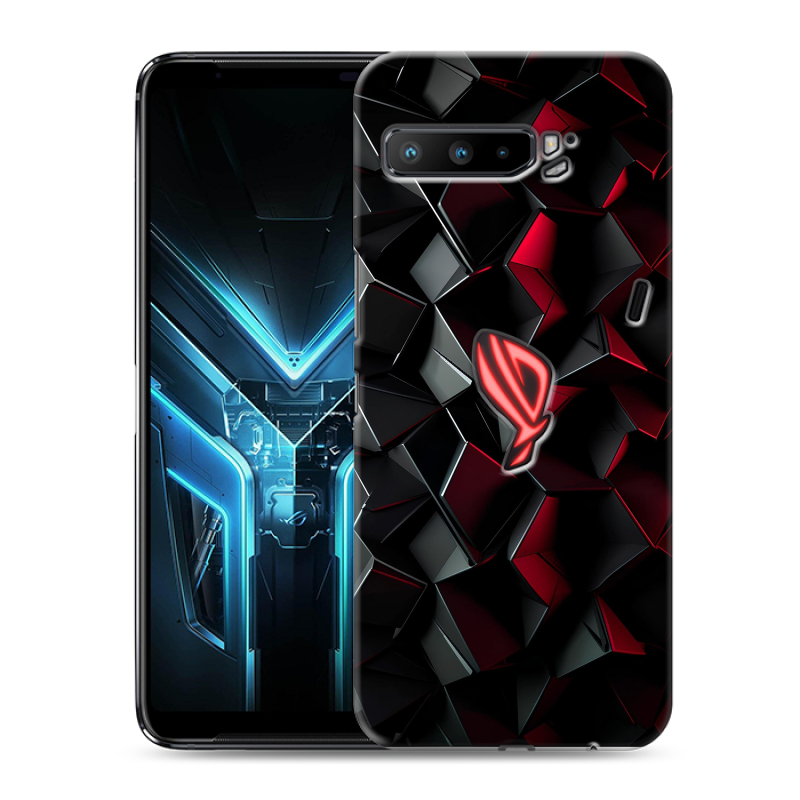Силиконовый противоударный чехол на ASUS ROG Phone 3 с принтом Абстракция Силиконовый противоударный чехол на ASUS ROG Phone 3 с принтом Абстракция