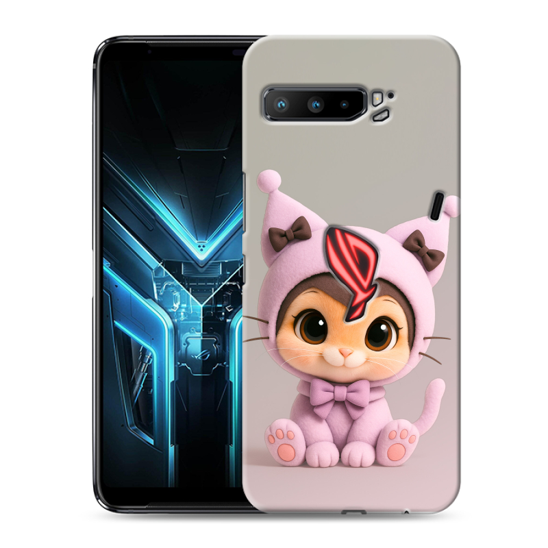 Силиконовый противоударный чехол на ASUS ROG Phone 3 с принтом Куроми Kuromi Силиконовый противоударный чехол на ASUS ROG Phone 3 с принтом Куроми Kuromi