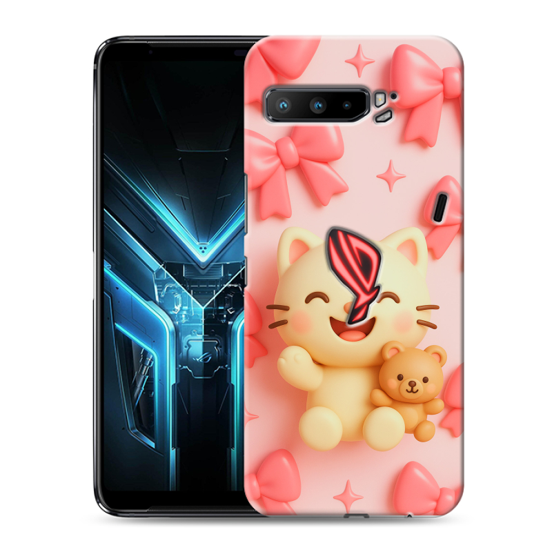Силиконовый противоударный чехол на ASUS ROG Phone 3 с принтом для девочек Силиконовый противоударный чехол на ASUS ROG Phone 3 с принтом для девочек