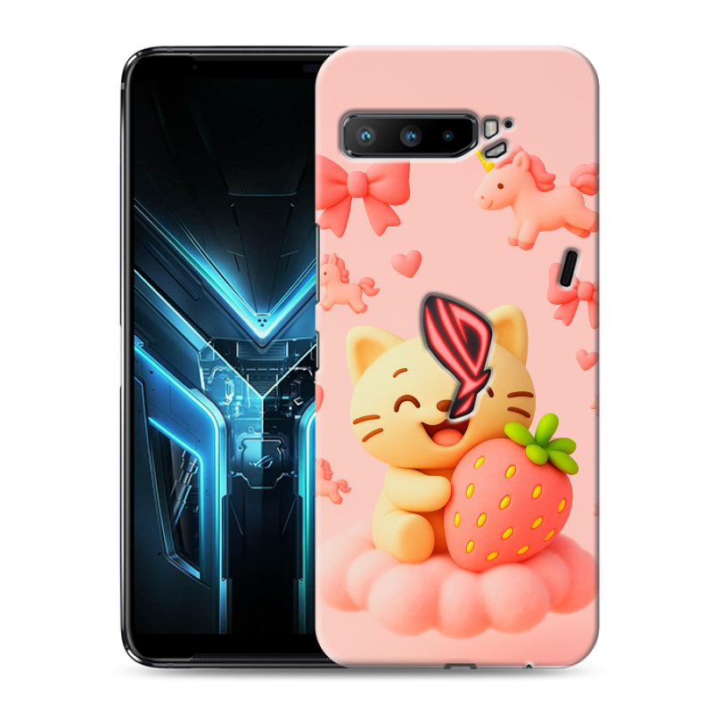 Силиконовый противоударный чехол на ASUS ROG Phone 3 с принтом для девочек Силиконовый противоударный чехол на ASUS ROG Phone 3 с принтом для девочек