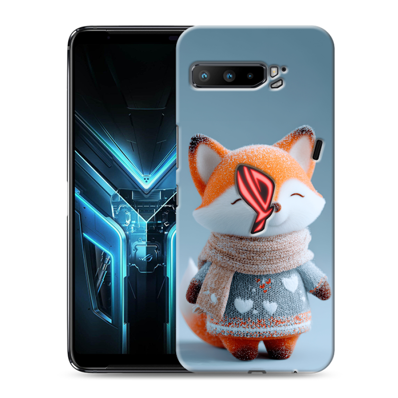 Силиконовый противоударный чехол на ASUS ROG Phone 3 с принтом Лиса Силиконовый противоударный чехол на ASUS ROG Phone 3 с принтом Лиса