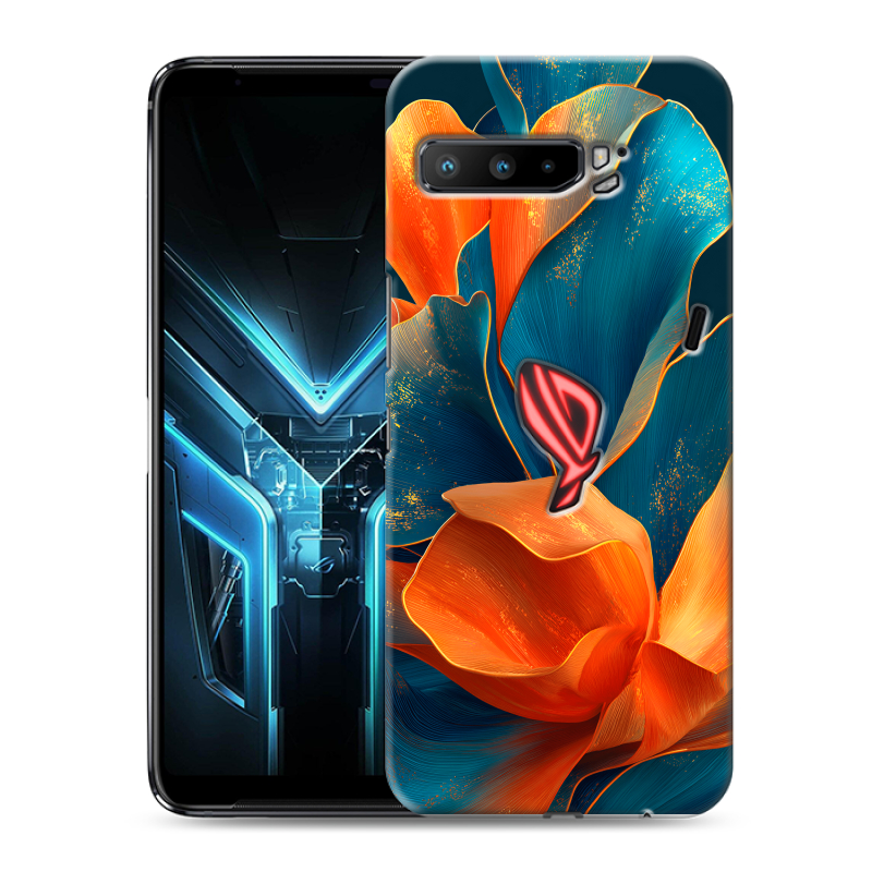 Силиконовый противоударный чехол на ASUS ROG Phone 3 с принтом Цветы Силиконовый противоударный чехол на ASUS ROG Phone 3 с принтом Цветы