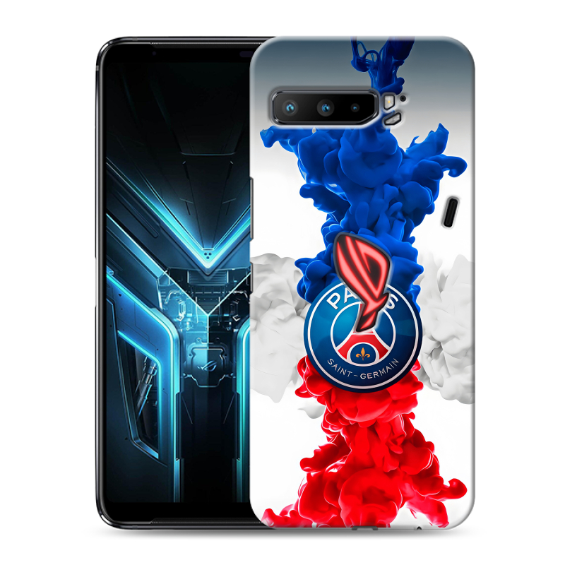 Силиконовый противоударный чехол на ASUS ROG Phone 3 с принтом PSG ПСЖ Силиконовый противоударный чехол на ASUS ROG Phone 3 с принтом PSG ПСЖ