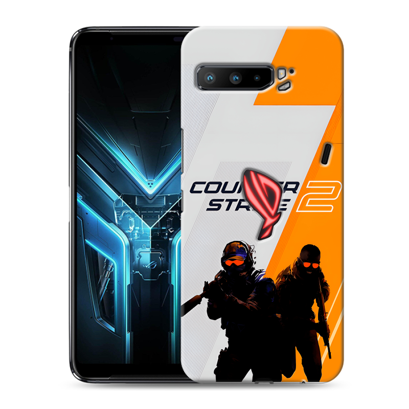 Силиконовый противоударный чехол на ASUS ROG Phone 3 с принтом Counter Strike Силиконовый противоударный чехол на ASUS ROG Phone 3 с принтом Counter Strike