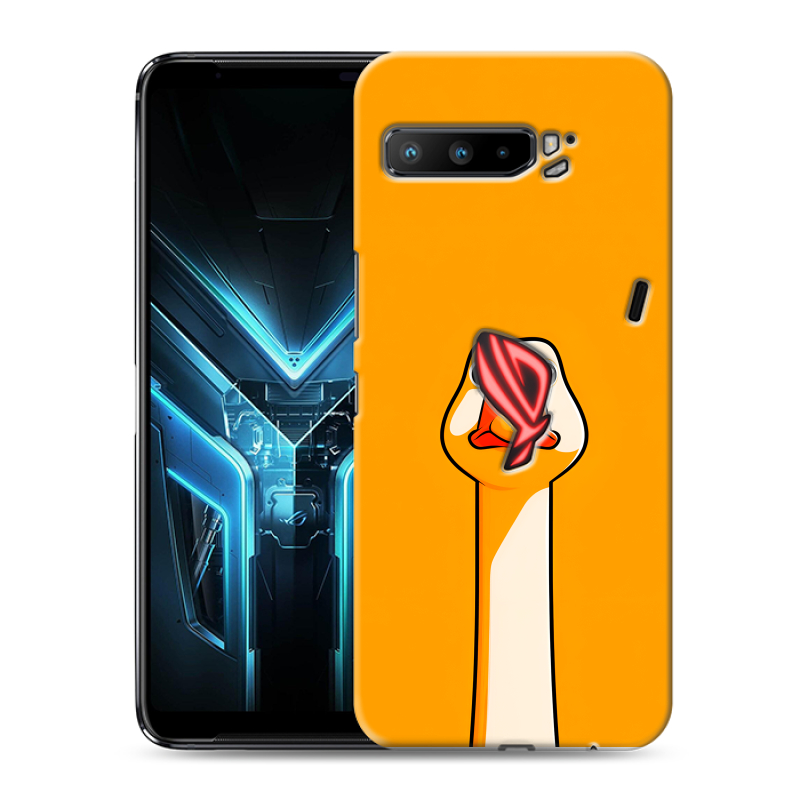 Силиконовый противоударный чехол на ASUS ROG Phone 3 с принтом Смешная утка Силиконовый противоударный чехол на ASUS ROG Phone 3 с принтом Смешная утка