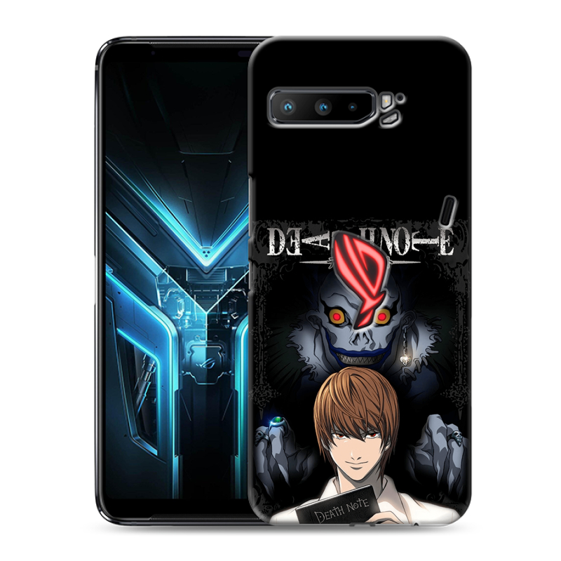 Силиконовый противоударный чехол на ASUS ROG Phone 3 с принтом Death note Тетрадь смерти Силиконовый противоударный чехол на ASUS ROG Phone 3 с принтом Death note Тетрадь смерти