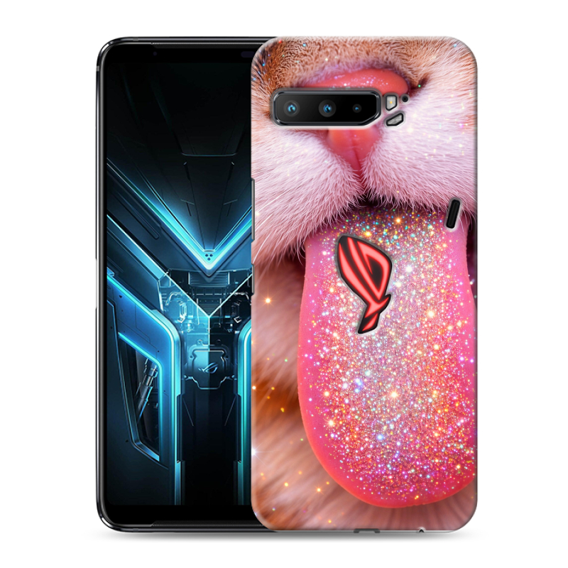 Силиконовый противоударный чехол на ASUS ROG Phone 3 с принтом для девочек Силиконовый противоударный чехол на ASUS ROG Phone 3 с принтом для девочек