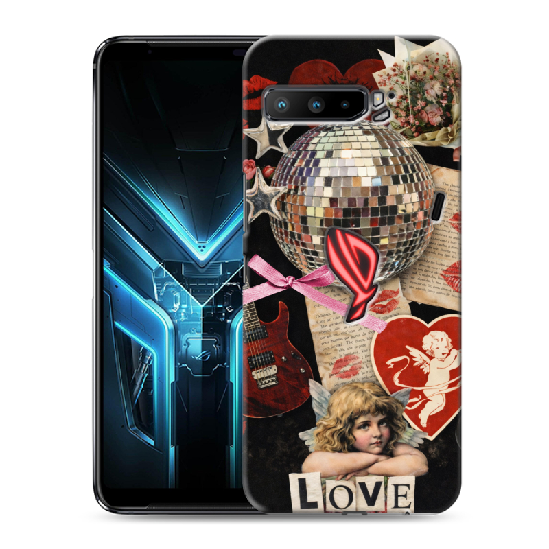 Силиконовый противоударный чехол на ASUS ROG Phone 3 с принтом для девочек Силиконовый противоударный чехол на ASUS ROG Phone 3 с принтом для девочек