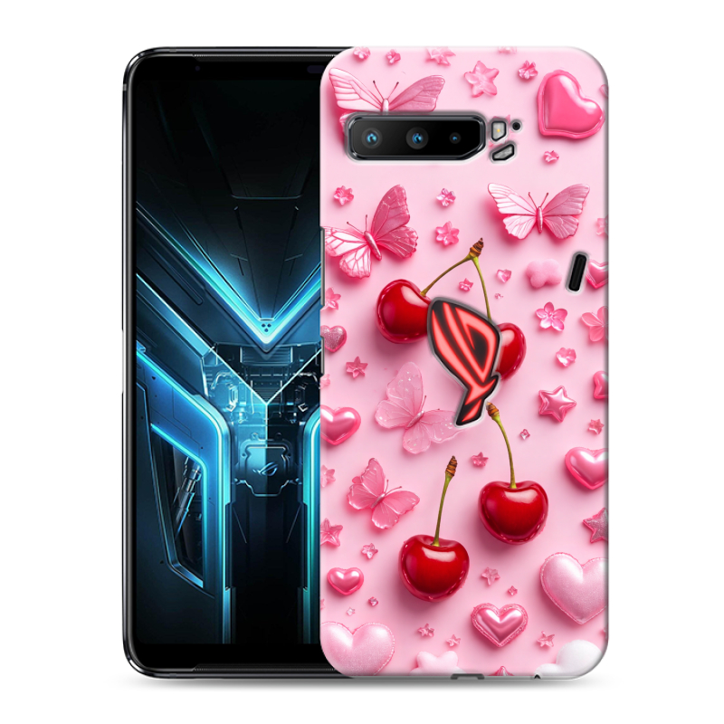 Силиконовый противоударный чехол на ASUS ROG Phone 3 с принтом для девочек Силиконовый противоударный чехол на ASUS ROG Phone 3 с принтом для девочек