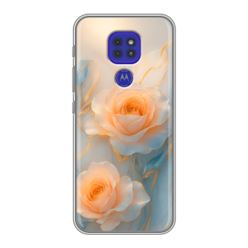 Силиконовый чехол на Motorola Moto G9 Play с принтом Женский