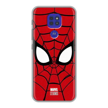 Силиконовый чехол на Motorola Moto G9 Play с принтом человек паук spiderman
