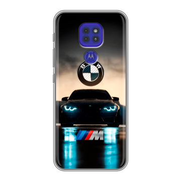 Силиконовый чехол на Motorola Moto G9 Play с принтом БМВ BMW